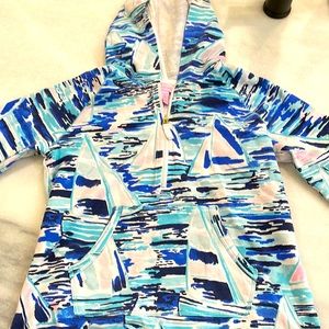 Lilly Pulitzer girls hooded popover